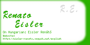 renato eisler business card